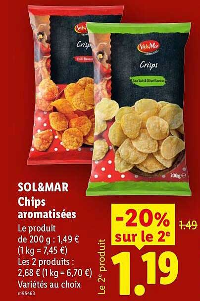 SOL&MAR Chips aromatisées