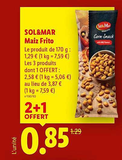 SOL&MAR Maiz Frito