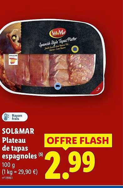 SOL&MAR Plateau de tapas espagnoles (5)