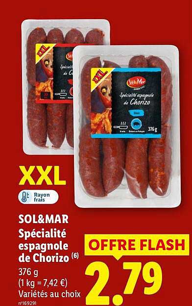 SOL&MAR Spécialité espagnole de Chorizo (6)