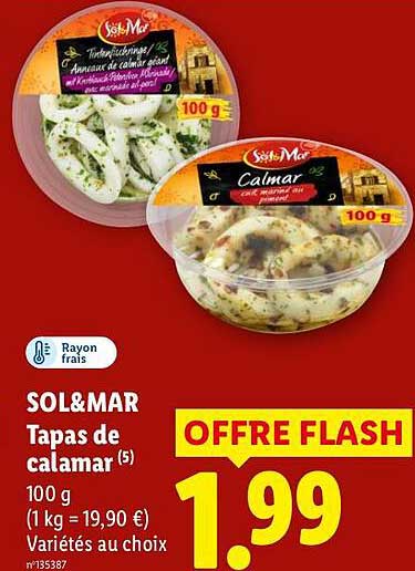 SOL&MAR Tapas de calamars