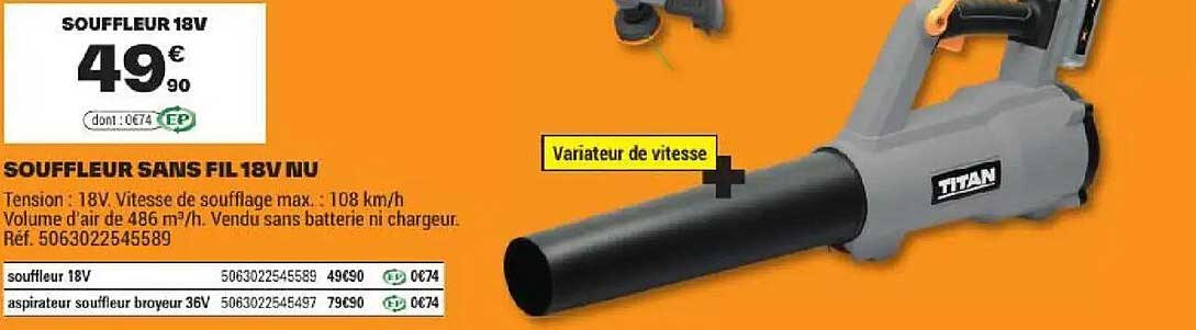 SOUFFLEUR SANS FIL 18V NU