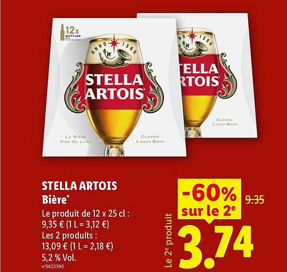 STELLA ARTOIS Bière*