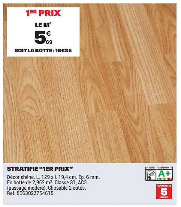 STRATIFIE “1ER PRIX”