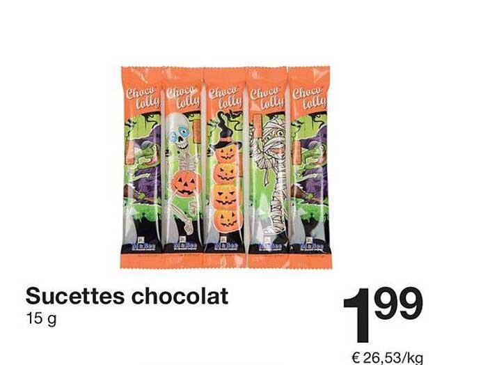 Sucettes chocolat