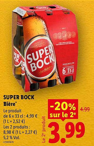 SUPER BOCK Bière*