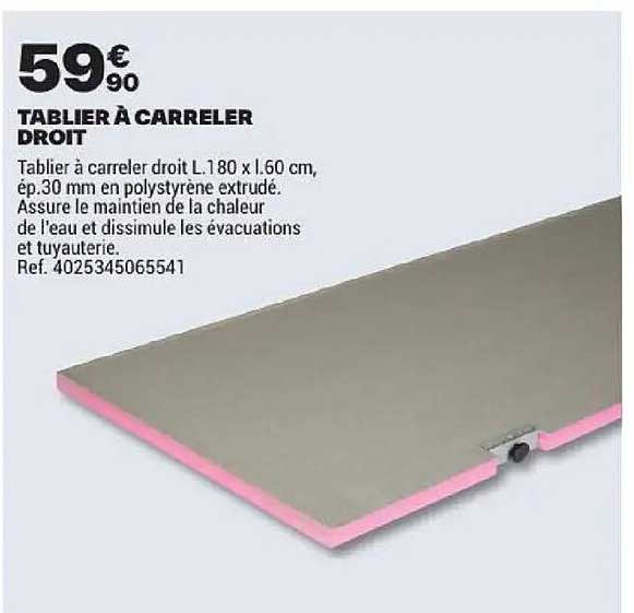 TABLIER À CARRELER DROIT