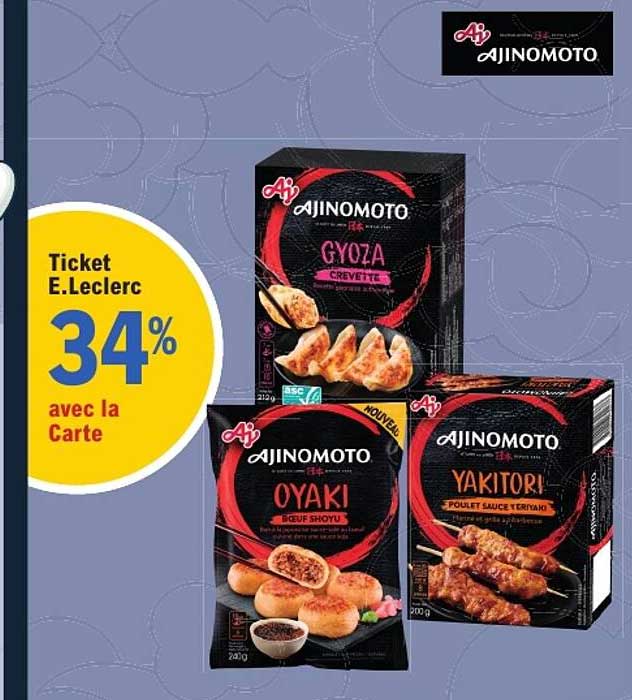 Ticket E.Leclerc 34% avec la Carte