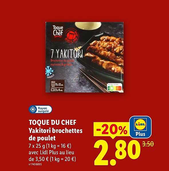 TOQUE DU CHEF Yakitori brochettes de poulet