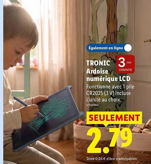 TRONIC Ardoise numérique LCD