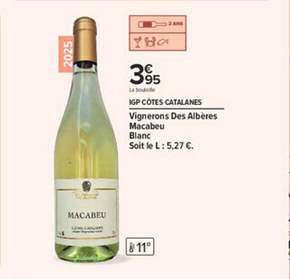 Vignerons Des Albères Macabeu Blanc