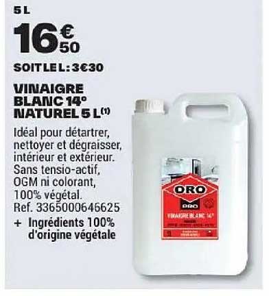 VINAIGRE BLANC 14° NATUREL 5L (1)