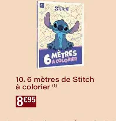10. 6 mètres de Stitch à colorier