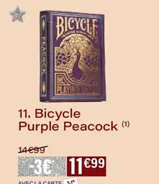 11. Bicycle Purple Peacock