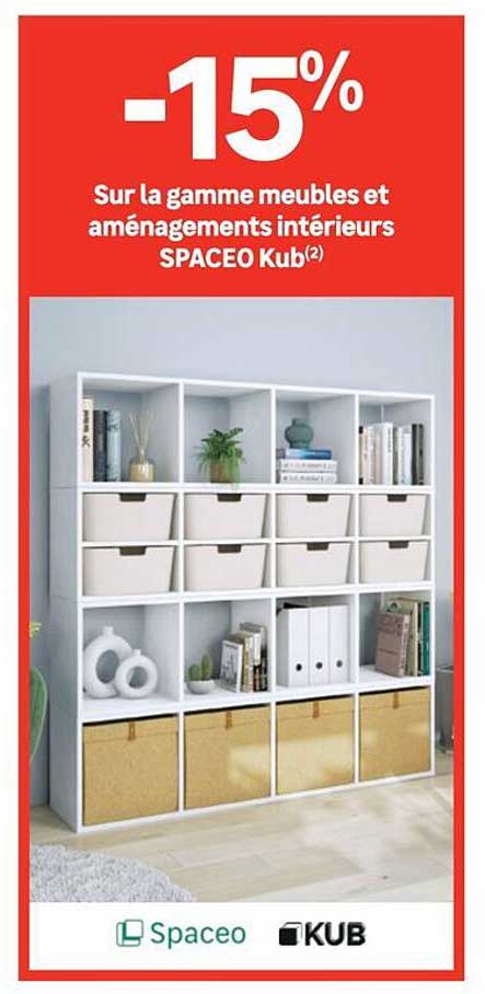 -15% Sur la gamme meubles et aménagements intérieurs SPACEO Kub
