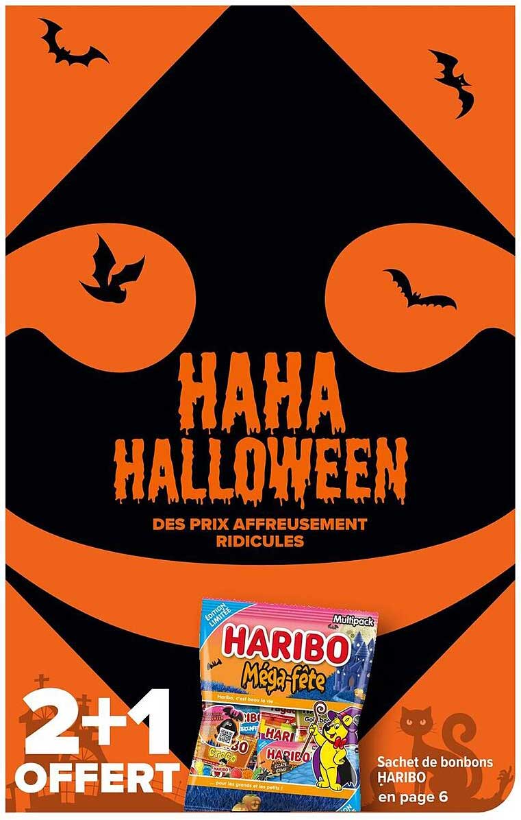2 + 1 offert sur les bonbons HARIBO