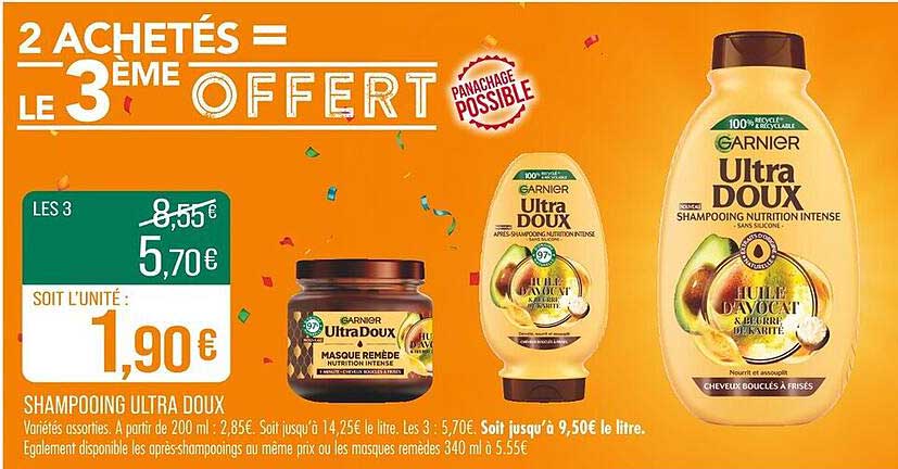 2 ACHETÉS = LE 3ÈME OFFERT