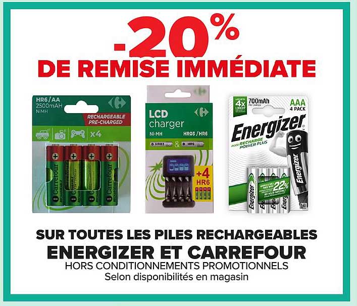 -20% DE REMISE IMMÉDIATE