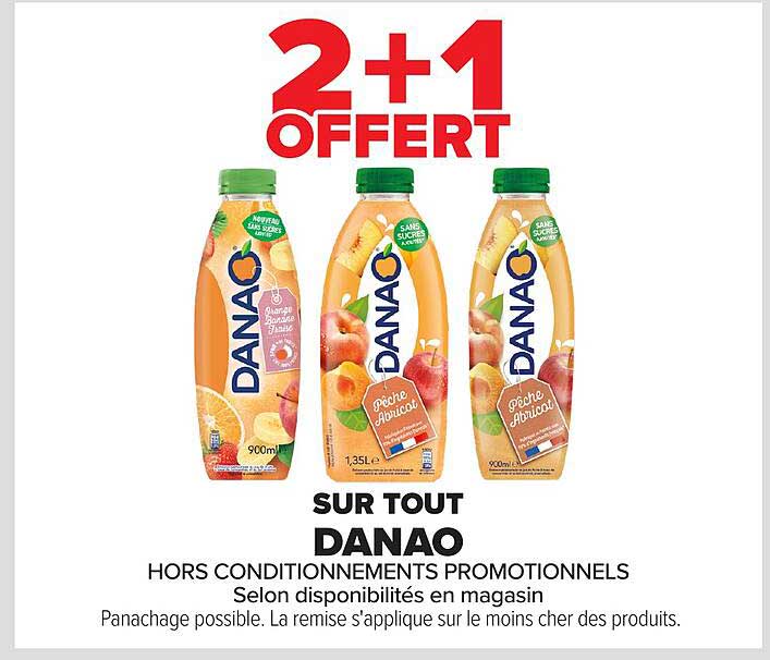 2+1 OFFERT SUR TOUT DANAO