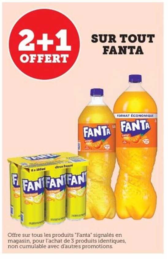 2+1 OFFERT SUR TOUT FANTA