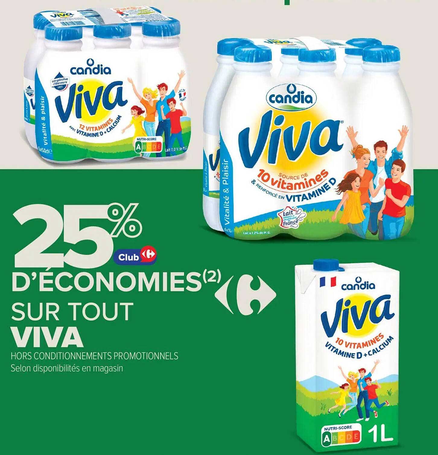 25% d’économies sur tout Viva