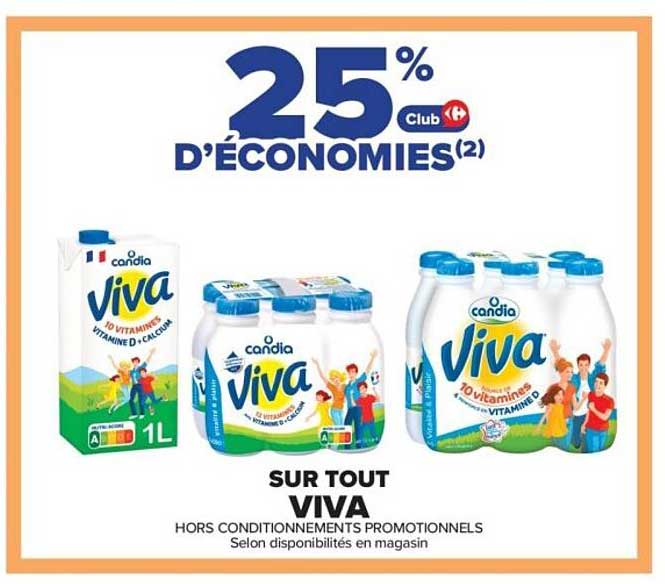 25 % d'économies sur tout Viva