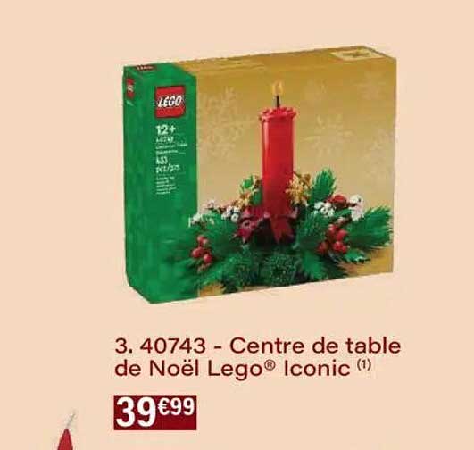 3. 40743 - Centre de table de Noël Lego® Iconic