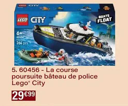 5. 60456 - La course poursuite bateau de police Lego® City