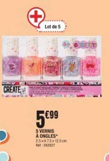 5 VERNIS À ONGLES*