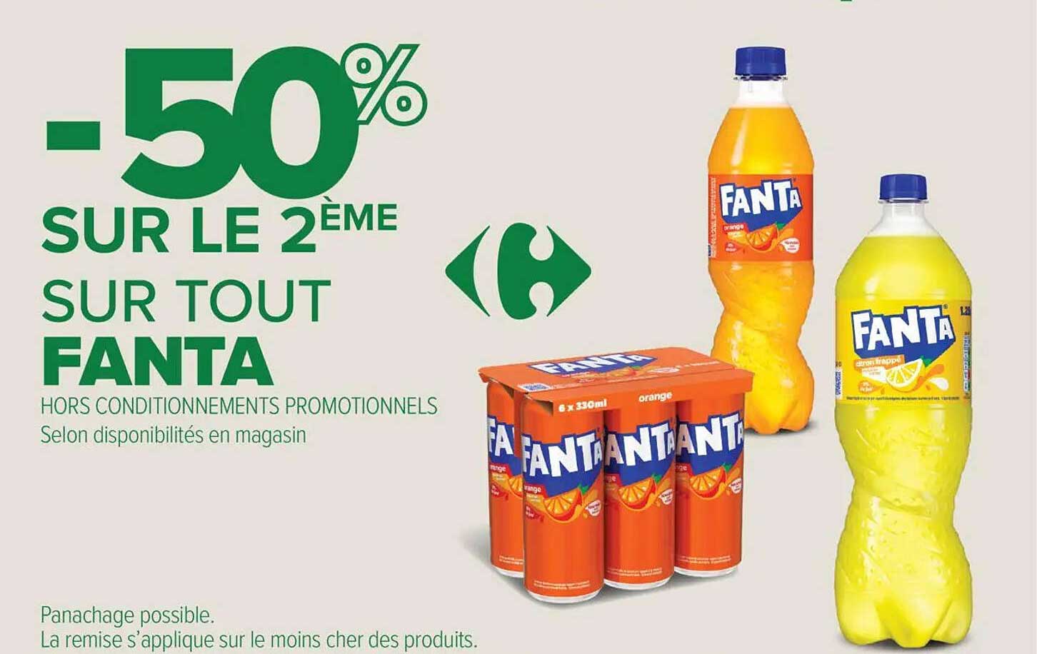 -50% SUR LE 2ème SUR TOUT FANTA