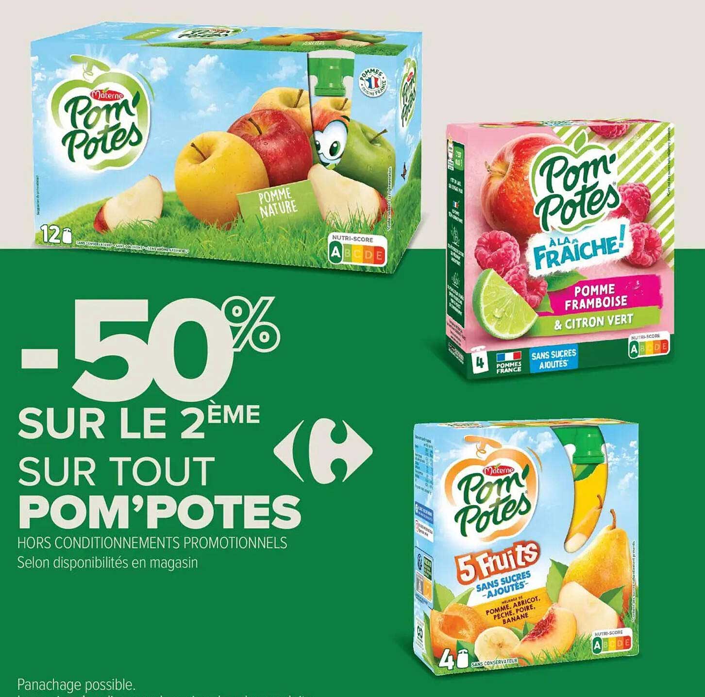 -50% SUR LE 2ÈME SUR TOUT POM’POTES