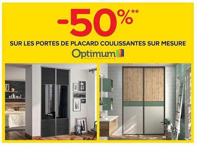 -50%** SUR LES PORTES DE PLACARD COULISSANTES SUR MESURE