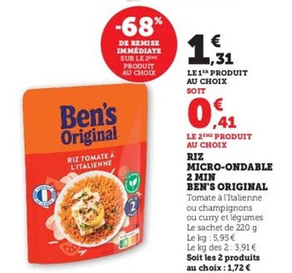 -68% DE REMISE IMMÉDIATE SUR LE 2ÈME PRODUIT AU CHOIX