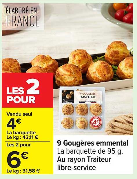 9 Gougères emmental