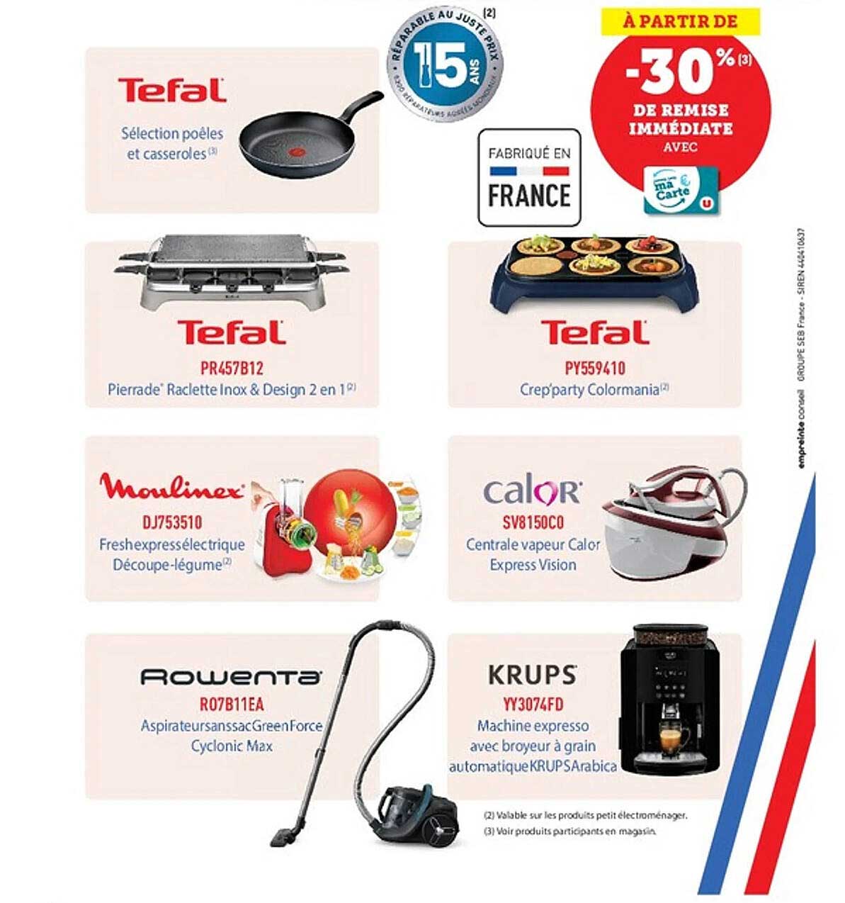 À partir de -30% de remise immédiate avec ma carte U