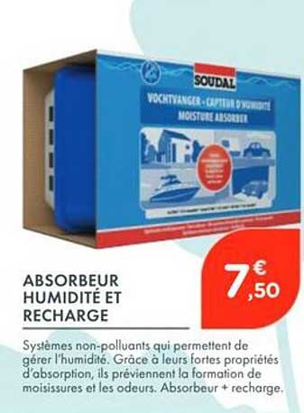 ABSORBEUR HUMIDITÉ ET RECHARGE