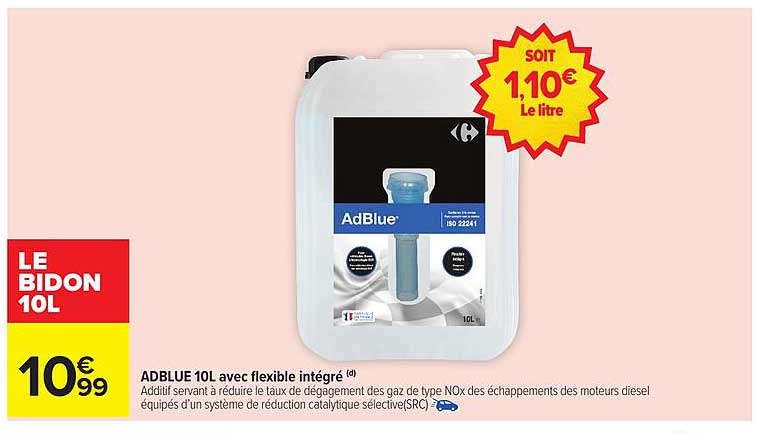 ADBLUE 10L avec flexible intégré