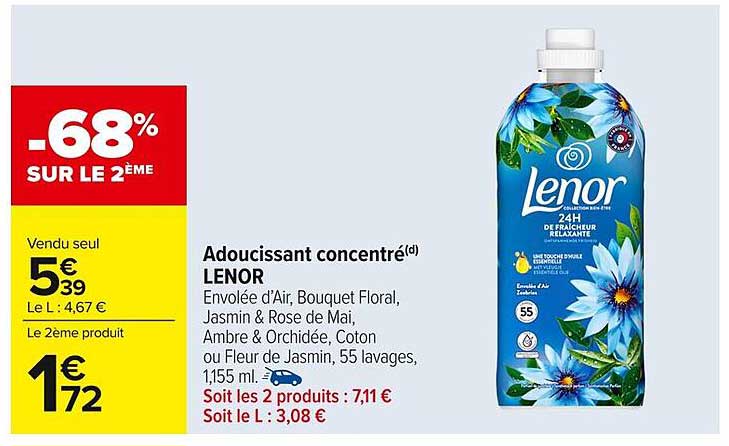 Adoucissant concentré LENOR