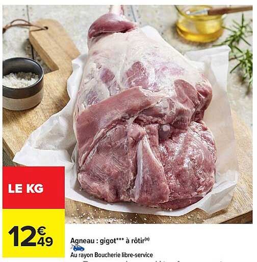 Agneau : gigot*** à rôtir