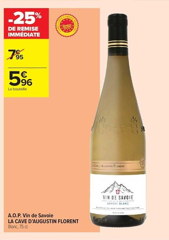 A.O.P. Vin de Savoie LA CAVE D'AUGUSTIN FLORENT