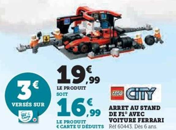 ARRET AU STAND DE F1° AVEC VOITURE FERRARI