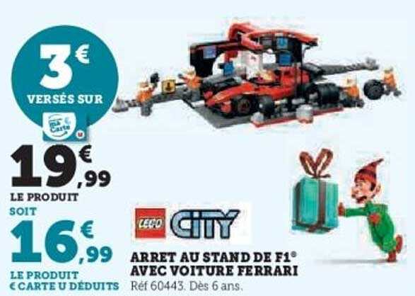 ARRET AU STAND DE F1® AVEC VOITURE FERRARI