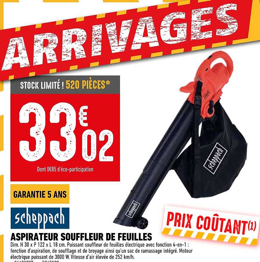 ASPIRATEUR SOUFFLEUR DE FEUILLES