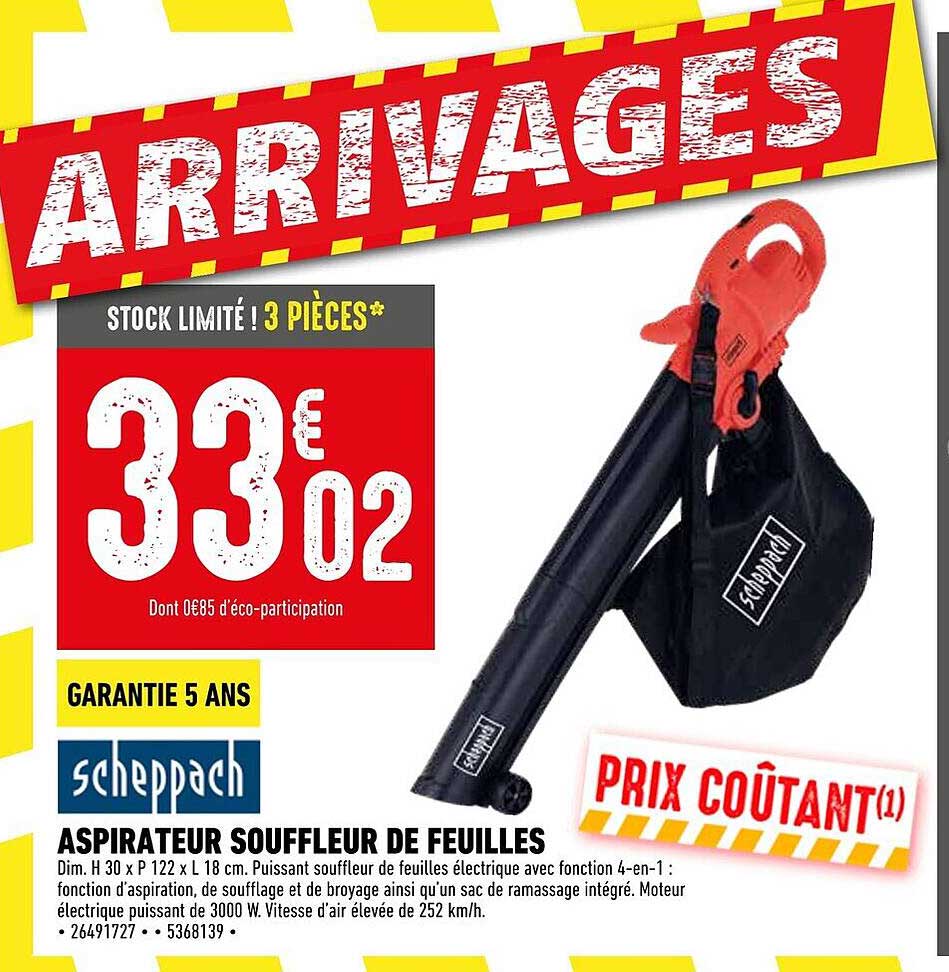 ASPIRATEUR SOUFFLEUR DE FEUILLES