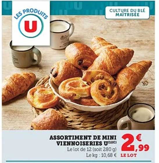 ASSORTIMENT DE MINI VIENNOISERIES U