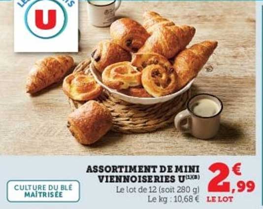 ASSORTIMENT DE MINI VIENNOISERIES U(XB)