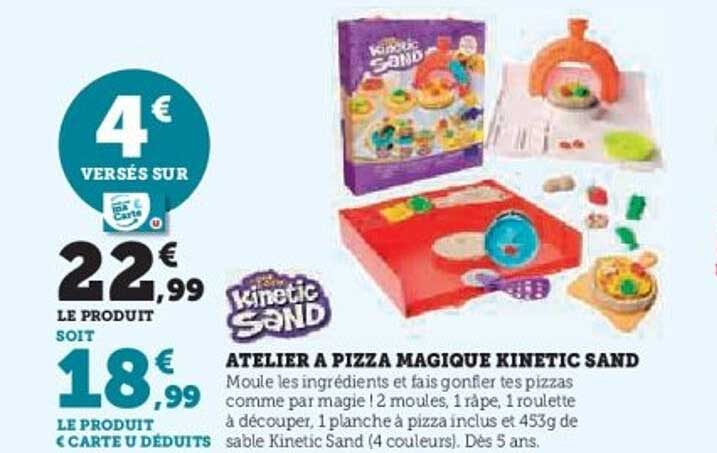 ATELIER A PIZZA MAGIQUE KINETIC SAND