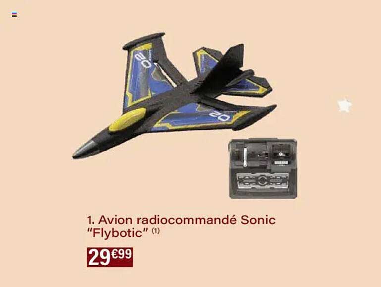 Avion radiocommandé Sonic "Flybotic"