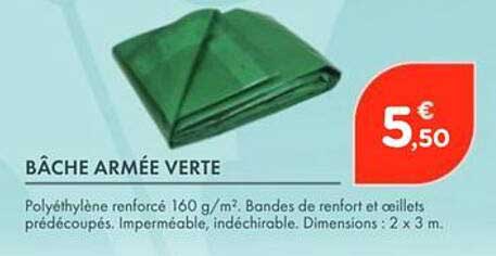 BÂCHE ARMÉE VERTE
