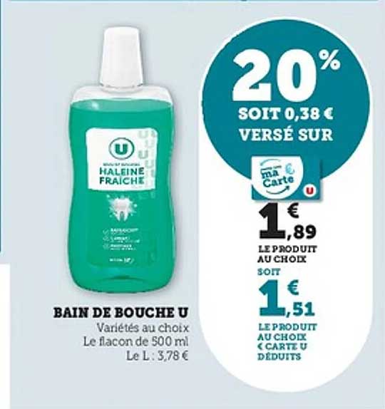 Bain de Bouche U Varieties au choix